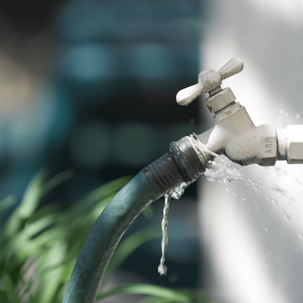A leaking faucet