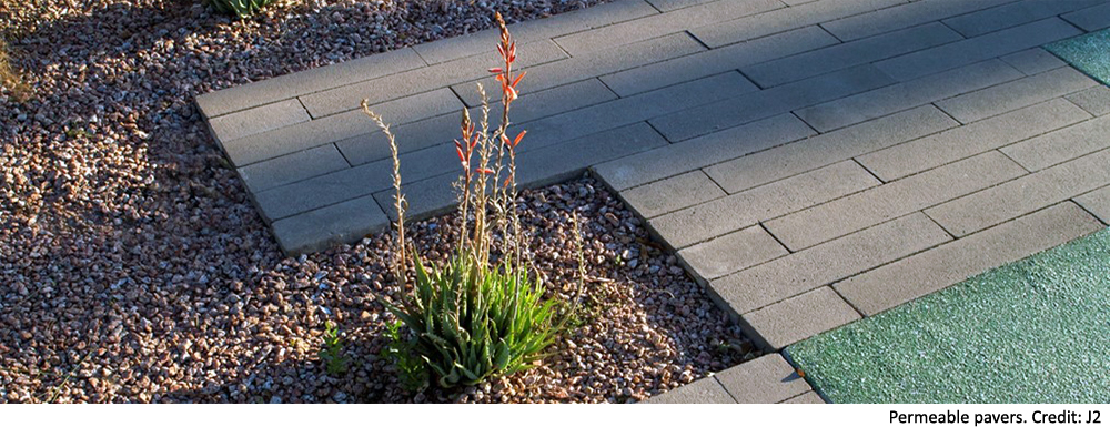 permeable pavers, Southern Ave, Mesa