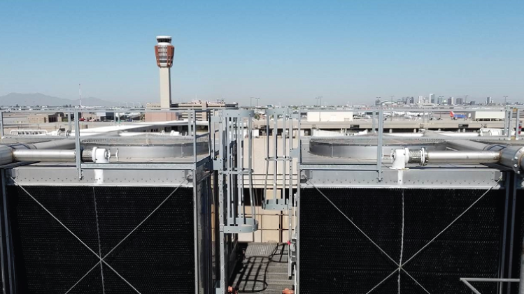Cooling Tower At Sky Harbor